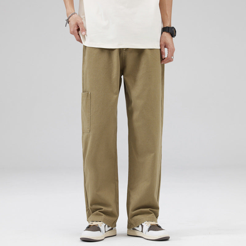 Men's Casual Working Pants Loose Cotton